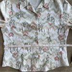 Vintage 90s Pastel Desert Chevron Cactus Button Up Cowgirl Western Shirt Green Size M Photo 7