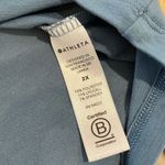 Athleta Womens Crew Neck Classic Muscle Tee Tank Top Teal Blue 2X Photo 4