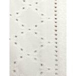 Medium White Sleeveless V Neck Top Eyelet Pattern Polyester Rayon Spandex Blend Size undefined Photo 7