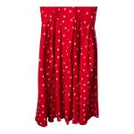 GOWN TOWN Red Polka Dot Dress Fit and Flare Bow Pin Up Retro 50s Size Medium NWT Photo 4