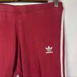 Adidas  Bordeaux Crimson Red Tri-Stripe Athletic Pants S Photo 3