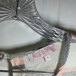 Rose & Thyme  Multicolor Striped Short Sleeve Blouse Small Photo 2