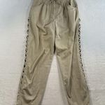 VTG 90s Together 4 Jeans Open Cross Peek A Boo Sides High Waist Jean Pleated Tan Photo 1