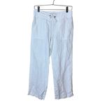 Athleta Women’s Sz 4 Linen Pants in White Style #213046 Photo 1