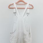 BLANK NYC Overalls Womens Size Large White Cargo Y2K Style Baggy Utility Street Photo 5