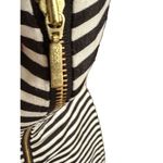 Danny & Nicole  Sleeveless Striped Ivory Dress With Lace Black Stripe Size 14P Photo 7