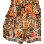 Revolve Lita By Ciara Animal Floral Print Utility Belted Romper Italy Sz S $348 Photo 4