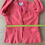 J.Crew  Coral Jacket Sz 8 Schoolboy Blazer Career Crinkled Preppy Pink/Orange Photo 9