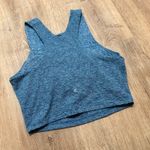 Kyodan | Woman's Blue Heathered Athletic Crop Top Gym Workout Sports Bra, XS Photo 1