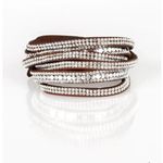 Paparazzi Rock Star Attitude Brown Bracelet (20) Photo 1