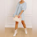 Impressions Light Blue Denim Romper Photo 1