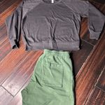 Los Angeles Apparel Terry cotton drawstring sweatpants & long sleeve sweatshirt Photo 1