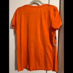 Crown & Ivy Women's Orange Bicycle Print T-Shirt, Size L Photo 1