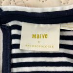 Anthropologie Maeve x Striped Navy Blue and White Women's Tank Top Size Small Photo 6