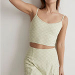 Madewell  Mint Checkered Tank Top Photo 0
