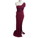 Lulus Dancing All Night Magenta Metallic Strapless Maxi Dress Womens Size XS Photo 1