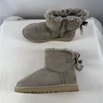 UGG  Mini Bailey Bow Twinkle Boots in Goat Gray Size 7 Photo 1