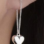 Silver heart dangling earrings! New Silver Photo 0