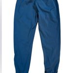 Zyia Active Ankle Zip Jogger Pants Pull On Drawstring Navy Athleisure Women's S Photo 1