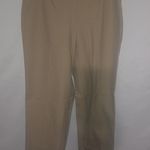 Lands End 6 Side Zip Khaki Stretch Pants Tan Photo 0