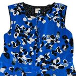 CAbi  #5576 Untamed Electric Blue Floral Dress‎ Asymmetrical Sleeveless Size Med Photo 8
