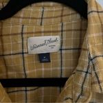 Universal Threads Universal Thread Golden Flannel Button Down Top Medium Photo 3