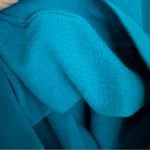 Grandmacore Granny Cottage Crewneck Sweatshirt Y2K Teal Blue Floral Medium Photo 7