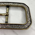 Rhinestone Studded Gold Tone Belt Buckle Photo 3