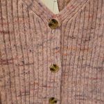 BP Pink Ribbed Button-Up Cardigan Photo 1