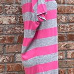 Nordstrom Aqua () neon pink and grey striped dress / L / Excellent condition Photo 5