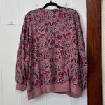 The Muses Lounge French Terry Jacket Mauve Large Zip Front‎ Size 2X Pink Photo 3