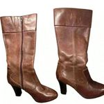 a.n.a . Brown Leather Knee High Boots Sz 6.5M Boots Zipper. Soft leather. Photo 0