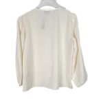 J.Crew NWT Puff Sleeve Crepe Top Shirt Blouse Ivory Size Small Petite PS NEW Photo 8