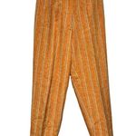 Vintage Orange Max Moda Striped Funky Trouser Waist 26” length 37” Inseam 24” Orange Photo 3