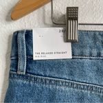 Loft  The Relaxed Straight Mid Rise Patch Pocket Jeans Size 28/6 Photo 3