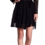 Free People ‎ Rock Candy Long Sleeve Lace Dress in Black Size Small Photo 0