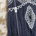 Free People Blue Embroidered Tank Photo 5