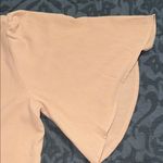 Andree by Unit  women’s size small hi low tan v-neck blouse with bell sleeves Photo 7