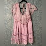 Tularosa Women Size XL Caleb Dress in Lilac Toile Floral Mini Teared Dress Photo 7
