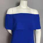 Charles Henry Off the Shoulder Dress Royal Blue Size Small Women Mini Flirty Photo 4