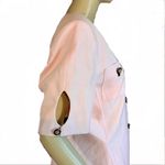 VINTAGE 1990'S KASPER A.S.L. LIGHT PINK & NAVY BLUE SHORT SLEEVE BLAZER (L) Size L Photo 6