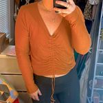JoyLab Burnt Orange Joy Lab Cropped Top Photo 1