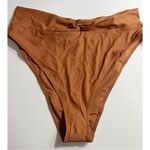 Aerie • NWT Brown Twist High-Waisted Bikini Bottom Photo 2