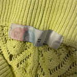 Free People  Beach Crochet Knit Wide Leg Pants – Chartreuse – Size XS Photo 0