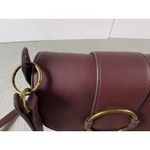 Burgundy Mauve Brass HW Vegan Hobo Crossbody Purse 10x9x3‎ DisneyBound Bag Red Photo 9
