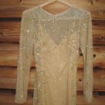 Mac Duggal  5504 Long Sleeve Embellished Evening Gown Dress FLAW Photo 8