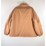 We The Free Womens Jacket Orange Duvet Bomber Full Zip Oversized Puffy Small Photo 4