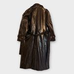 Nocturne Belted Pleather Trench Coat – Size M (NWT) Brown Size M Photo 5