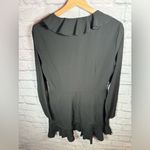 Missguided  Ruffle Vneck black mini dress women’s size 8‎ Photo 3