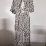 Chelsea &‎ Violet XS Romper Black White Print High Low V Neck Short Sleeve Photo 1